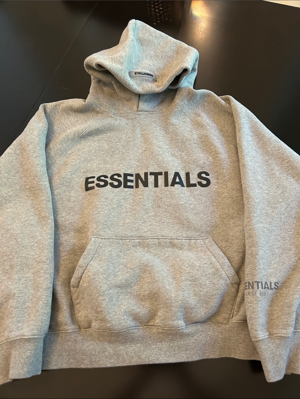 ESSENTIALS S526 Grey Classic Hoodie - Small